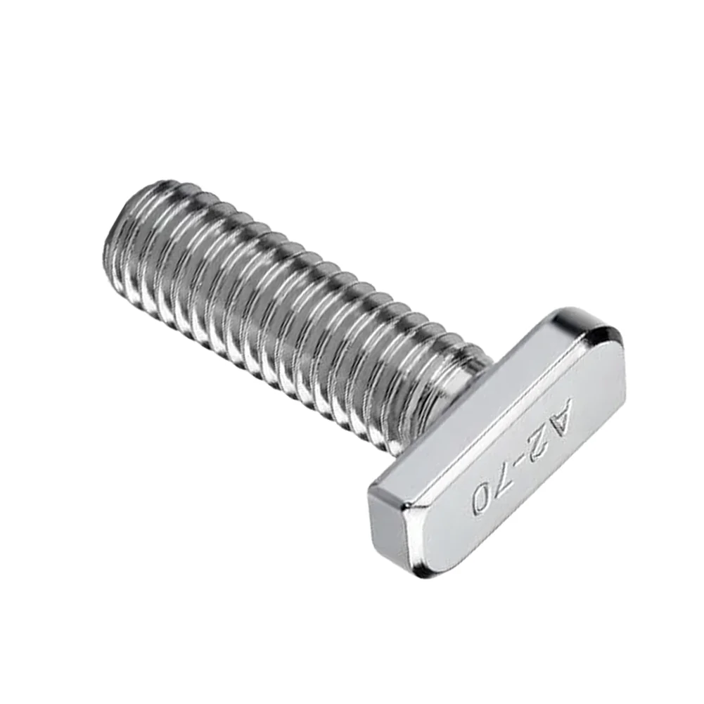 20Pcs Stainless Steel M8*20 T-Bolts Hammer Head Bolt Aluminum Connector Screws For Aluminum Profiles Solar Panels
