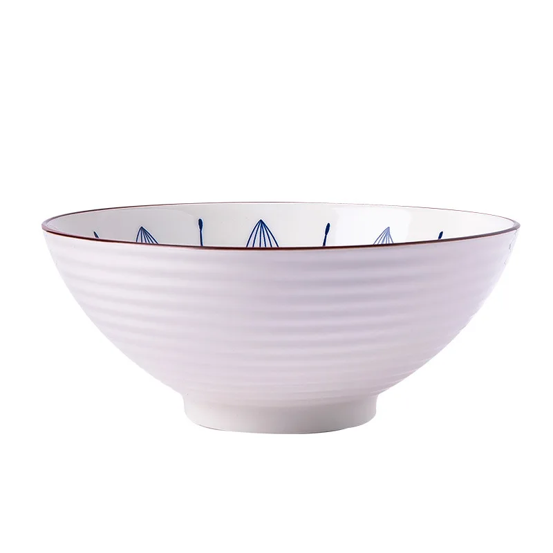 

Japanese ramen bowl household round high-end Jingdezhen ceramic hat bowl high-value instant noodle soup bowl big