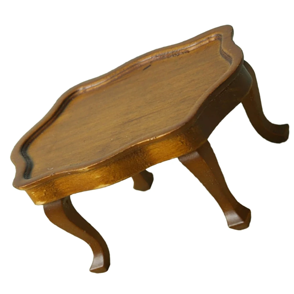 

Miniature Coffee Table Intricate Details Multifunctional Use for Dollhouse Kitchen Dining Area Mini Furniture Dollhouse Table