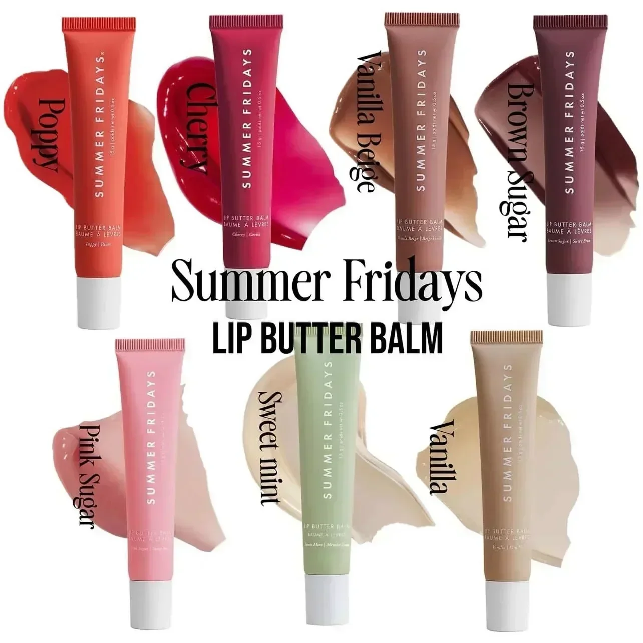 Sommer-Lippenbalsam, Fridays, feuchtigkeitsspendend, glatt, weicher Glanz, Lippenstift, feuchtigkeitsspendend, Geburtstagskuchen, Vanille, Beige, Lippenpflege, Make-up, Kosmetik