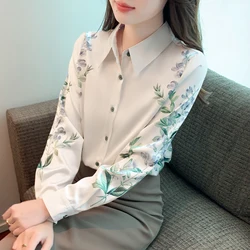 Stylish Women's Blouse for a Chic Look Fashion printing Women's shirts 2024 Spring Summer tops blusa mujer