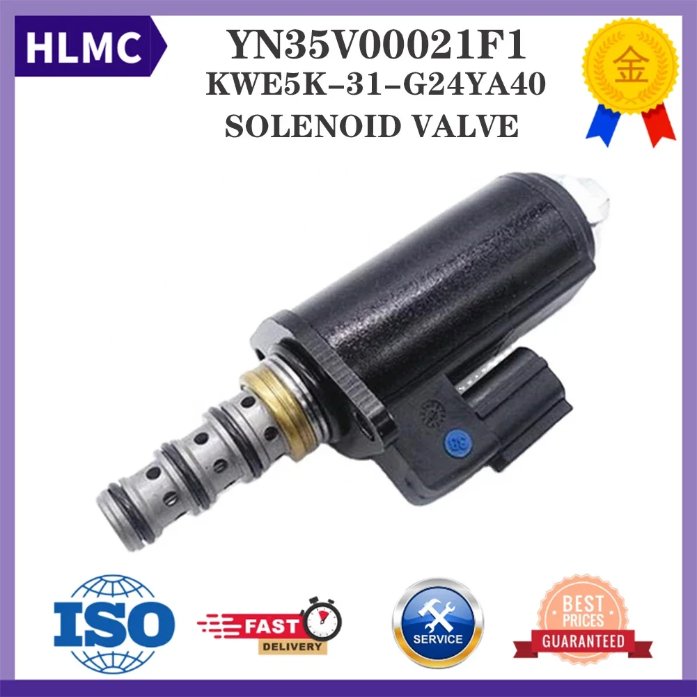 Stop Solenoid Valve YN35V00021F1 KWE5K-31-G24YA40 For SK-6 SK-6E SK200-8 SK330-6E SK230-6 SK320-6