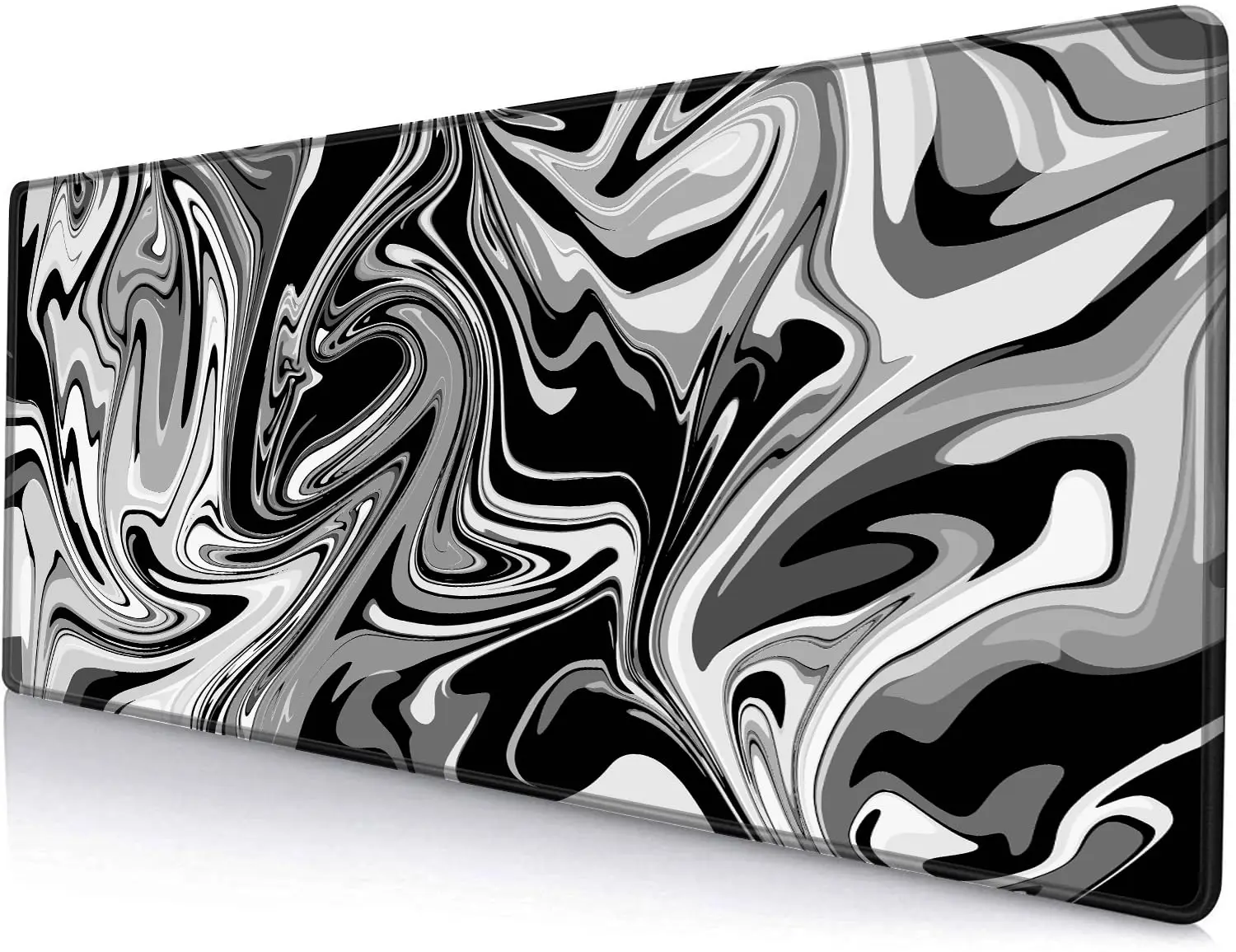 

Gray Marble Pattern Gaming Mouse Pads, Black and White Abstract Mouse Pad, Laptop Keyboard Mat, Desk Mats, Home Office Decor