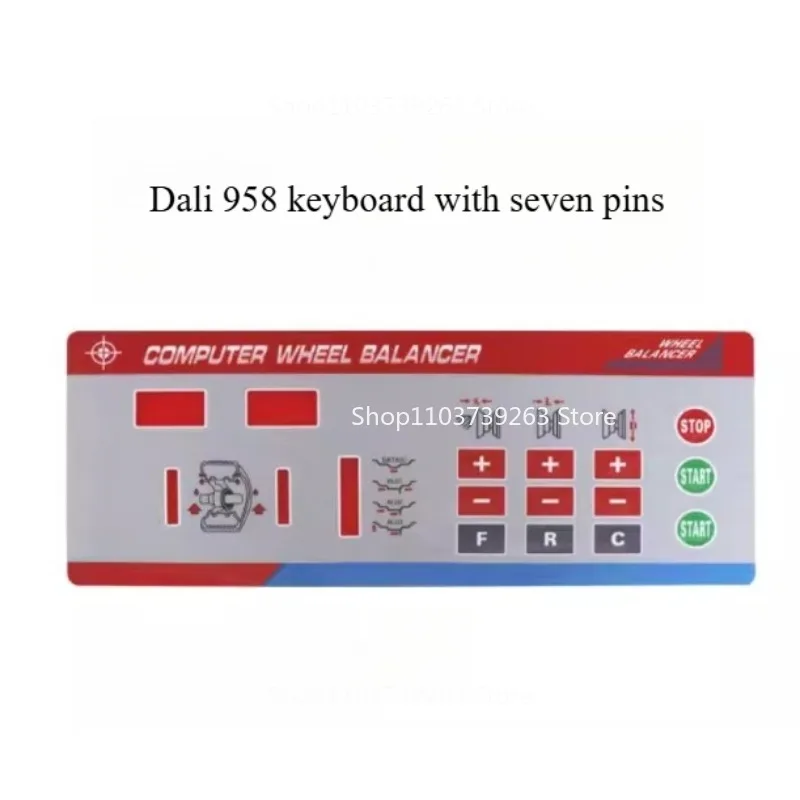 Tire Balancer Control Panel Operation Button Board Suitable for Dali 958 Button Board 1PC