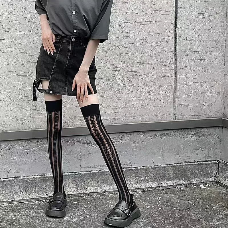 

Sweet hollow mesh breathable knee high socks
