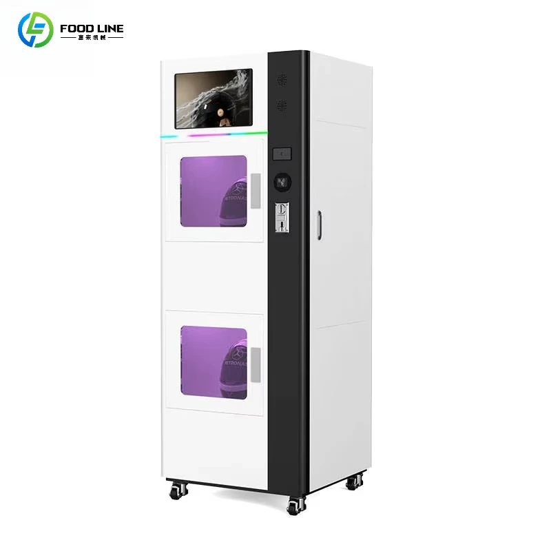 

Многофункциональный вендинговый аппарат для быстрой очистки мотоциклетных шлемов с индивидуальным дизайном и самообслуживанием