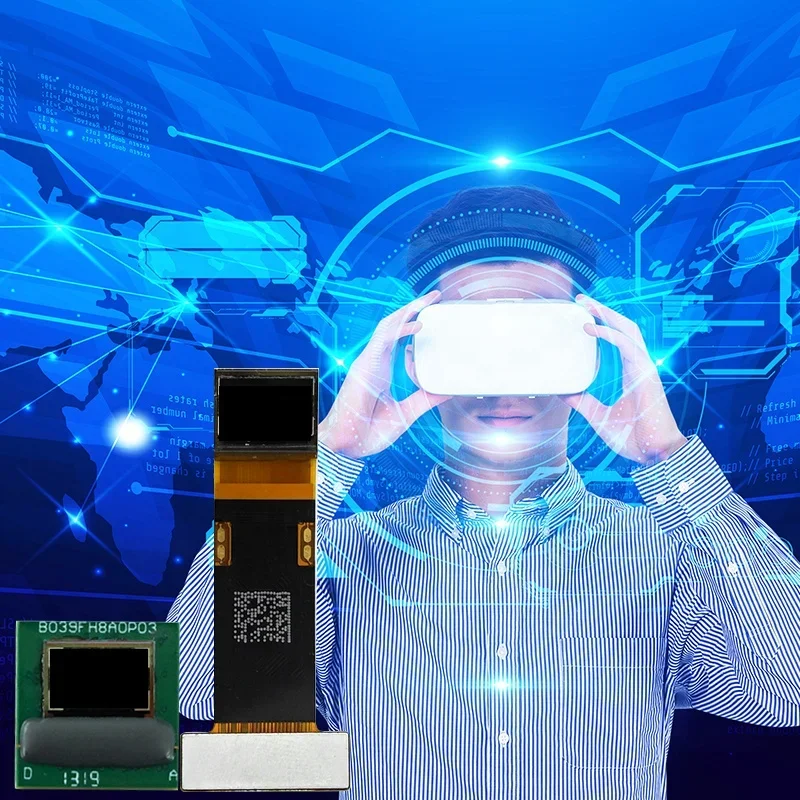 شاشة OLED صغيرة MIPI I2C OLED 0.39 بوصة FHD 1920*1080 VR وحدة عرض مزدوجة B039FH8A0 لشاشة VR AR المثبتة على الرأس بالقرب من العين