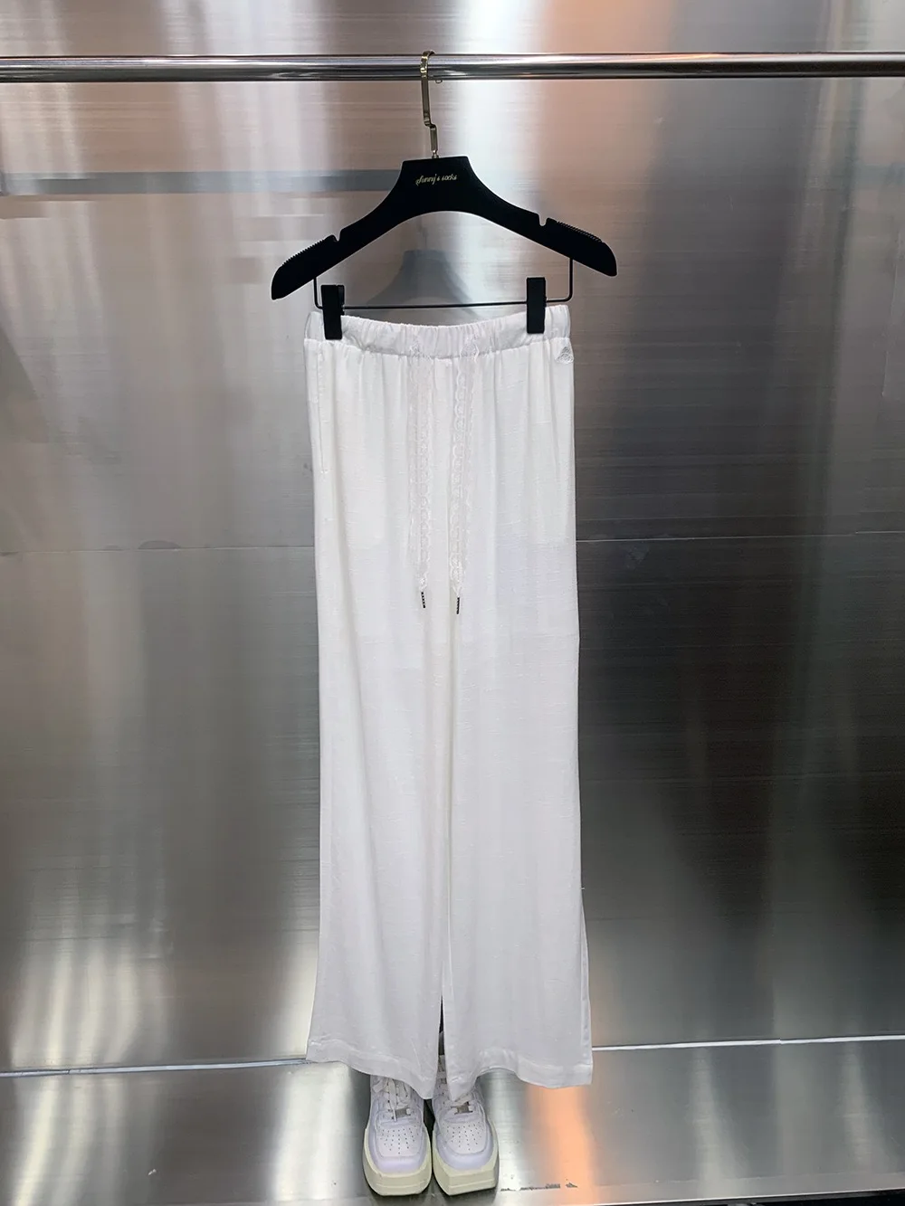 Summer 2025 Loose Wide Leg Pants Elastic Waist Casual Long Leg Lengthening Sun Protection Straight Leg Trousers Women's Jeans