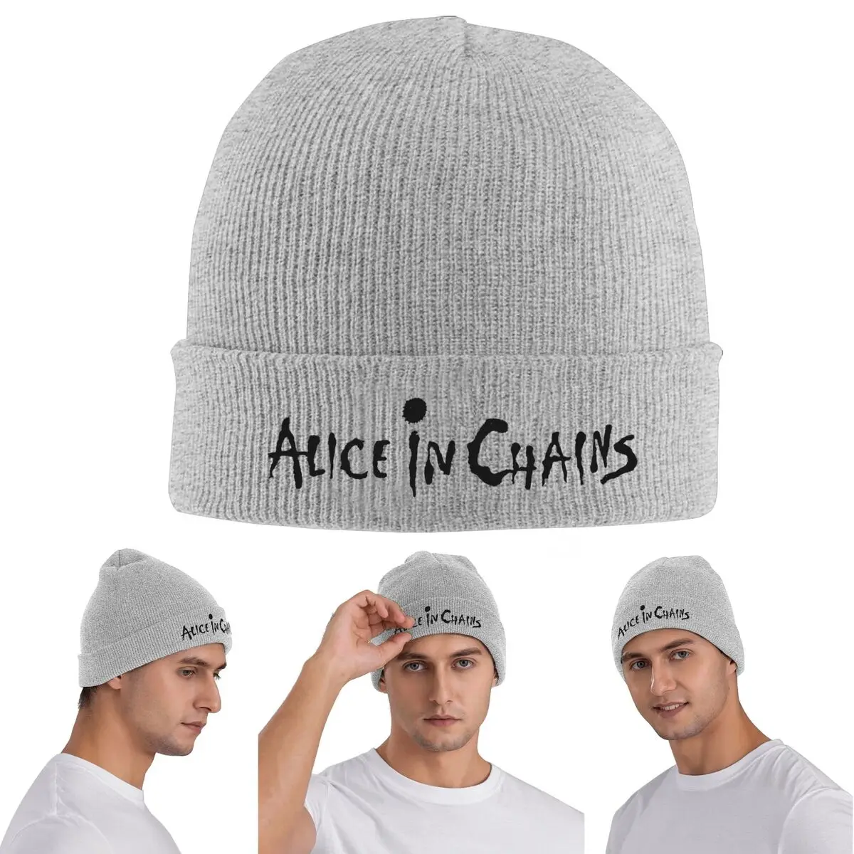 أليس في سلاسل الديك الترابية Layne Staley روك الدافئة محبوك قبعة الشتاء متماسكة بونيه قبعة Skullies Beanies الهيب هوب قبعات للجنسين