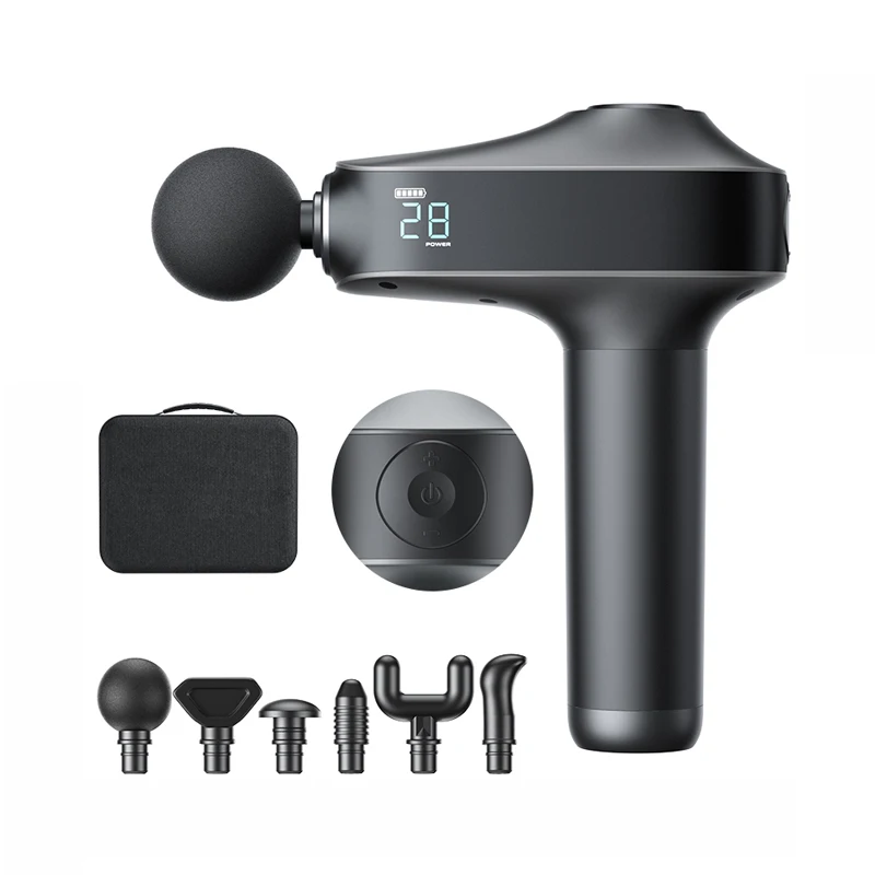 

Eco-Friendly Plug in Professional Muscle Percussion Fascia Body Massager Pistol Fascial Message Massage