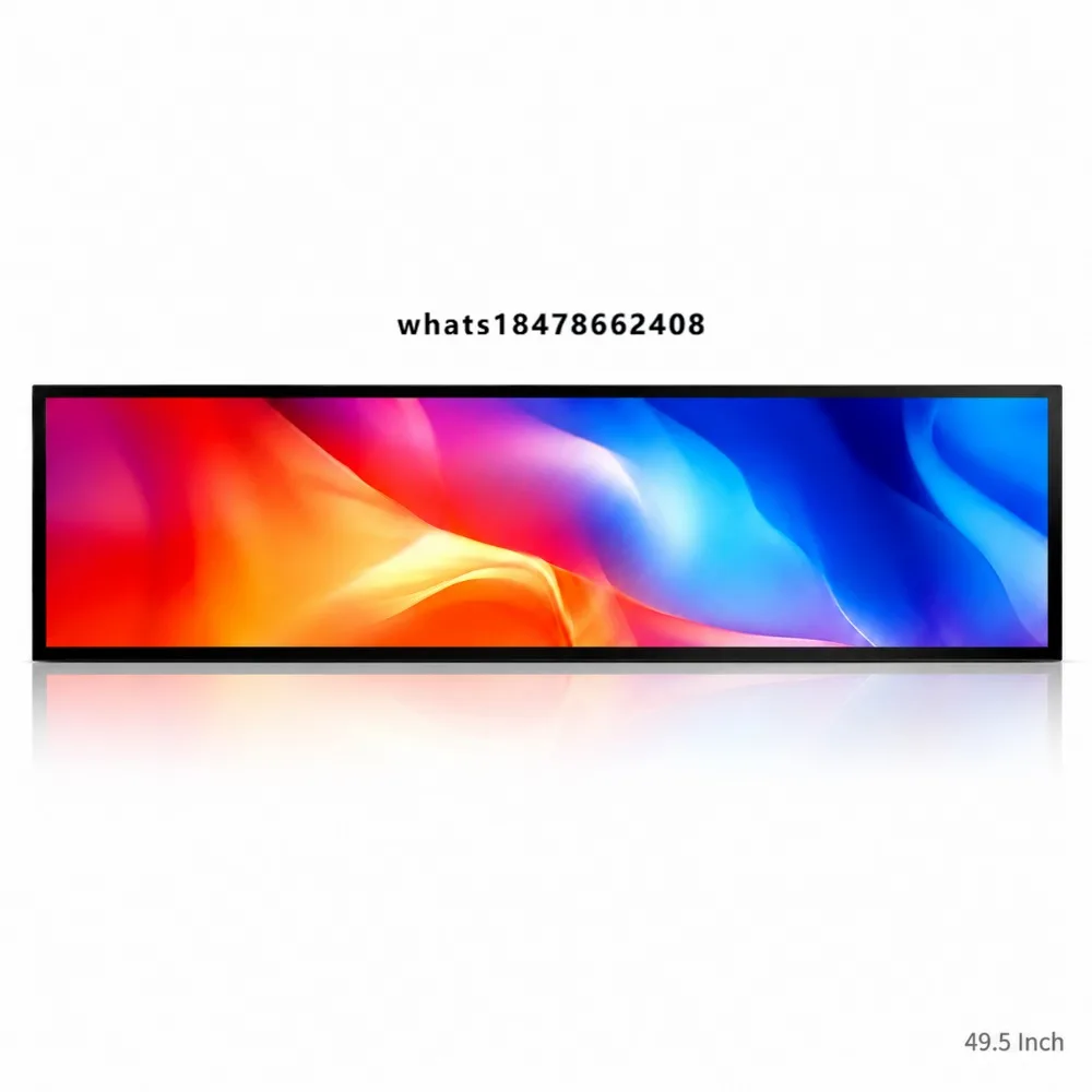 Ultra-Wide Stretched LCD Display Retail Store Android Media Player Bar Shelf Edge Screen Digital Signage Advertising Equipment