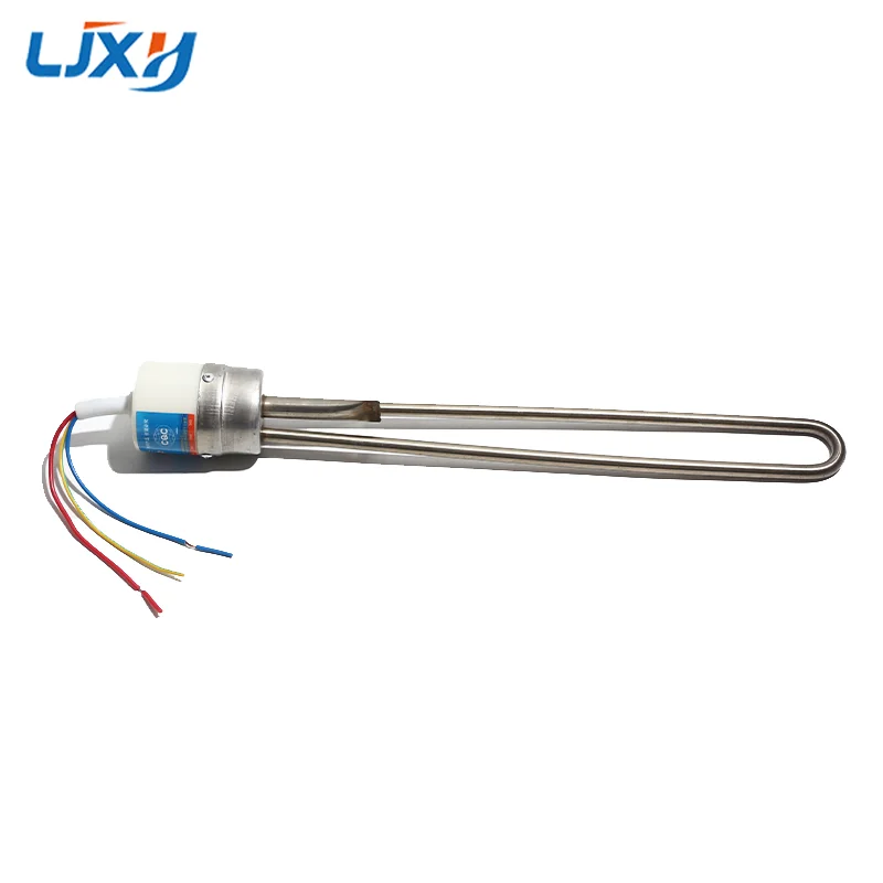LJXH Solar Tank Water Heating Element 47MM Dia 300MM Length 220V 1500W Heater Resistance with Seal and Temperature Control 3Wire