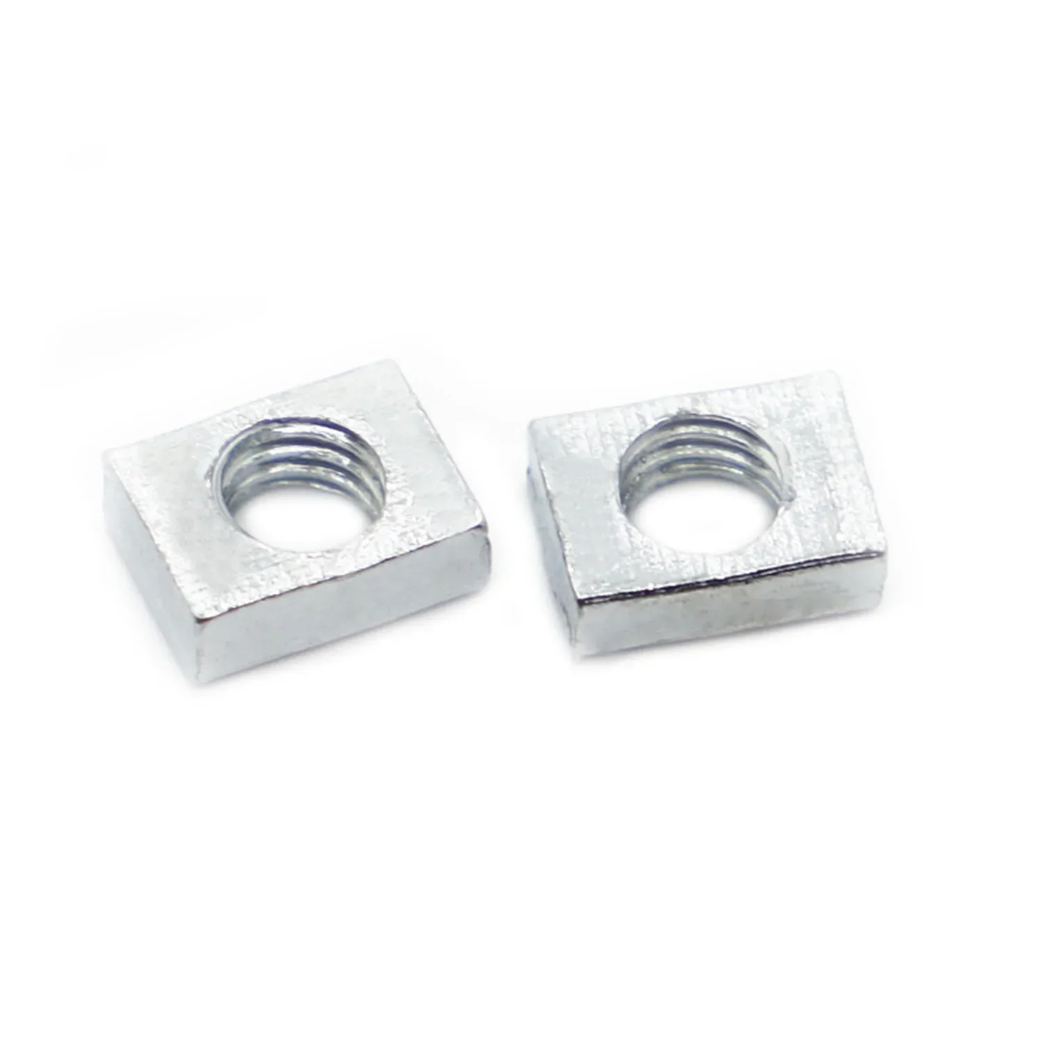 5-50pcs Square Nut M3 M4 M5 M6 M8 Zinc-Plated Carbon Steel Thin Rectangular Nuts Slider Block for Aluminum Profile Accessory