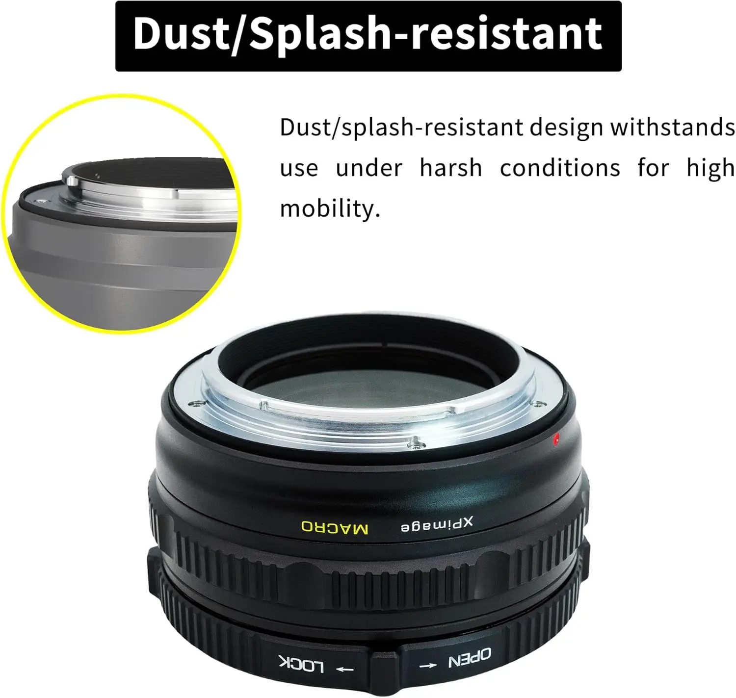 XPIMAGE M645 to XCD 0.8x Focal Reducer Lens Adapter for Mamiya M645 Mount Lens to HasselBlad X1D X1DII X2D X2DII