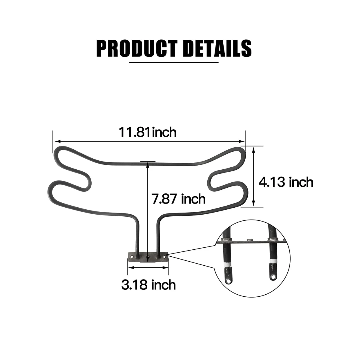 استبدال عناصر التسخين المحمص A14G للكهرباء 2 سلسلة تناظرية و3 سلسلة كهربائية رقمية عمودية 120 فولت 1650 وات
