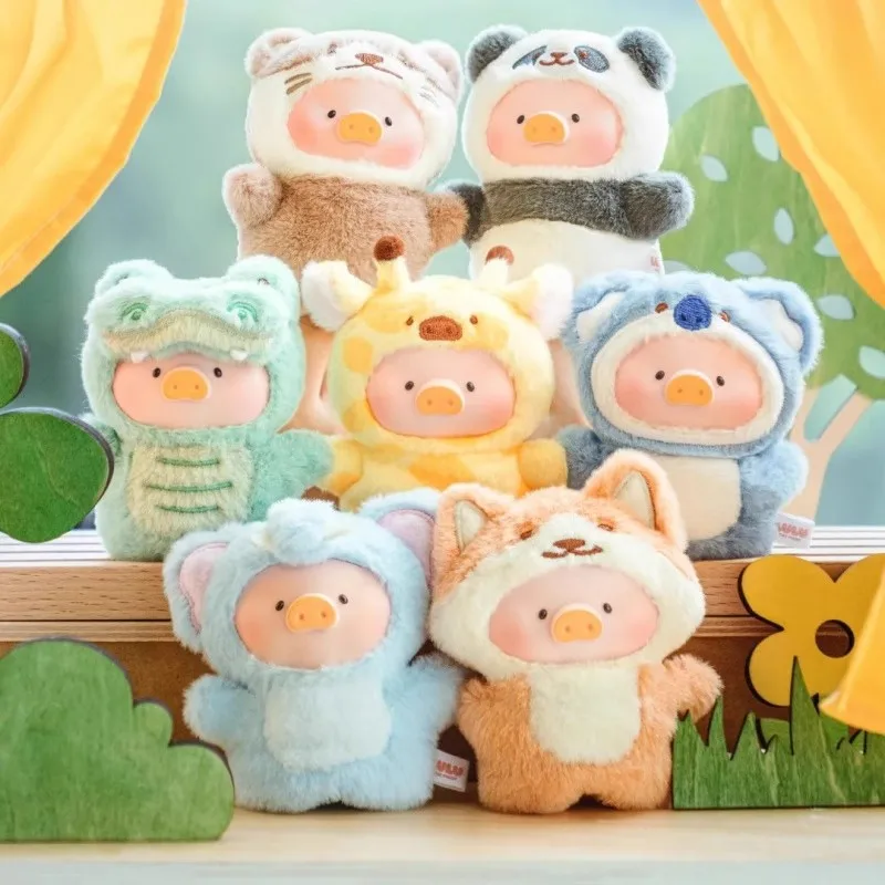 

LuLu Pig Animal Party Forest Theater Vinyl Face Puppet Blind Box Pendant Trendy Play Gift Mystery Box for Children