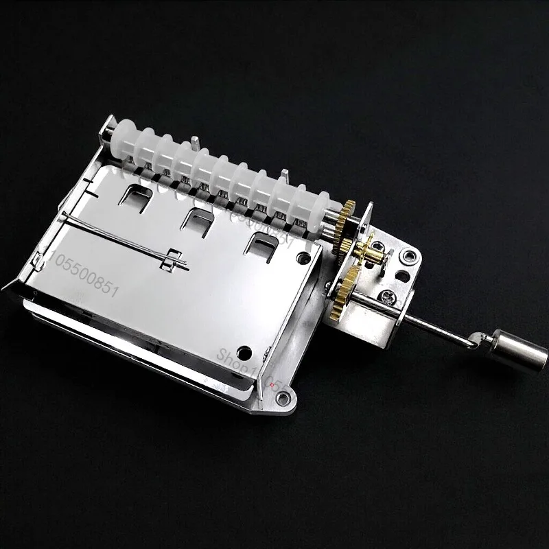 30-note Tapes Hand Crank Music Mechanical Musical Box with Hole Puncher 3 Strips Tapes Creative DIY Wooden Music Box new year