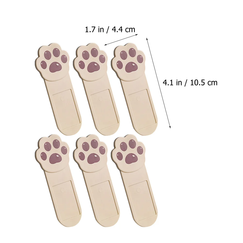 

6 Pcs Lifting Cat Claw Lid Lifter Elder Toilet Seat Lifters Pp Paw Home Accessory