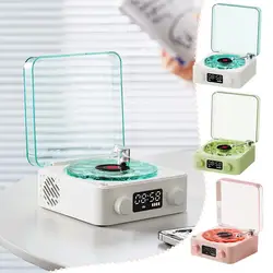 Wireless Portable The Waves Vinyl Player Mini altoparlanti portatili per il sonno retrò luci RGB regolabili per l'ufficio della camera da letto