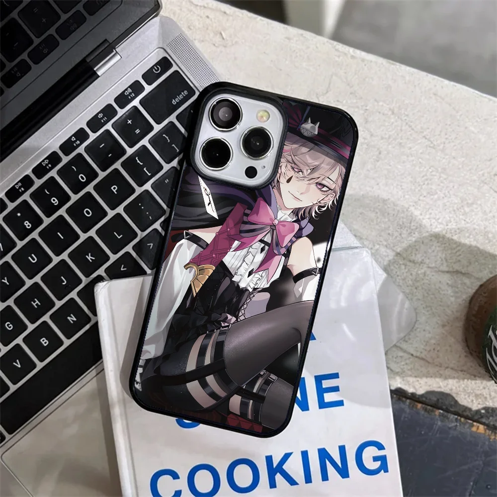 Anime Game Genshin Impact Lyney Phone Case Strong Magnetic For IPhone 15 14 13 Pro Max 11 12 Mini Alex Mirror For Magsafe