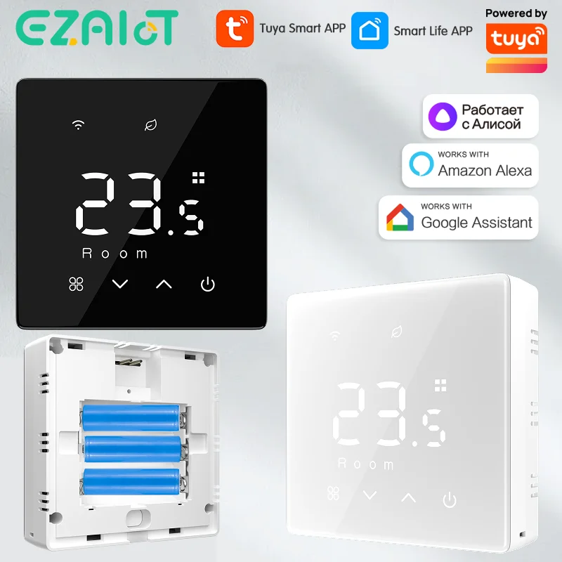 

Tuya WiFi Zigbee Smart Thermostat Low Power Battery Water Gas Boiler Wireless Temperature Controller For Alexa Google Home Alice