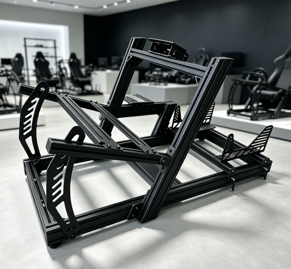 Racing Simulator Stand 4080 Compete Sim Racing Rig With Seat Mount Shift Bracket Compatible With Playseat Next Level Racing
