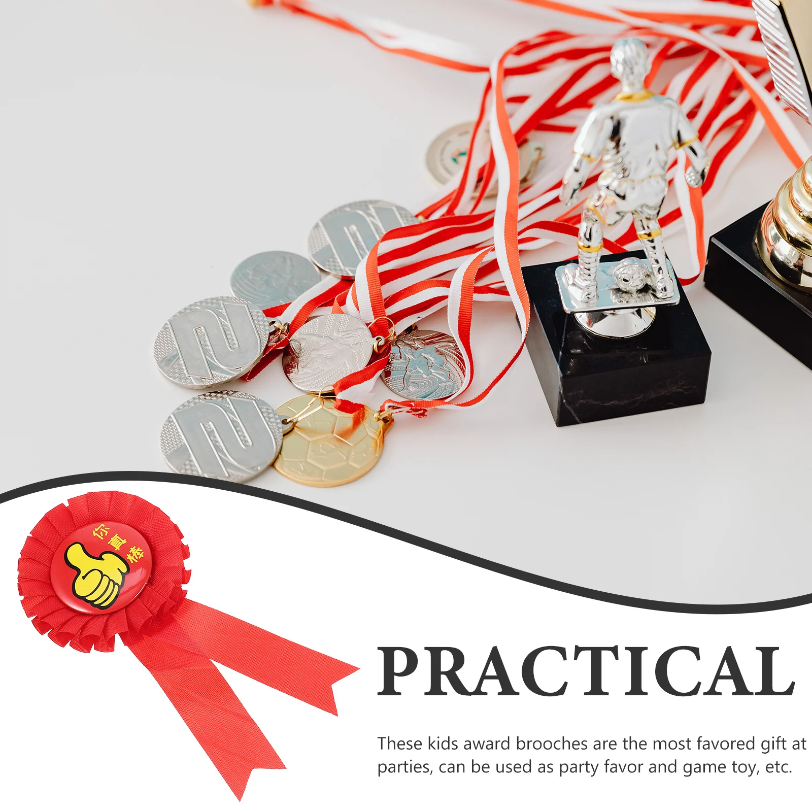 

10 шт., детские награды, металлические броши, булавки для наградов, школьные подарки для соревнований, вечерние поощрительные медали