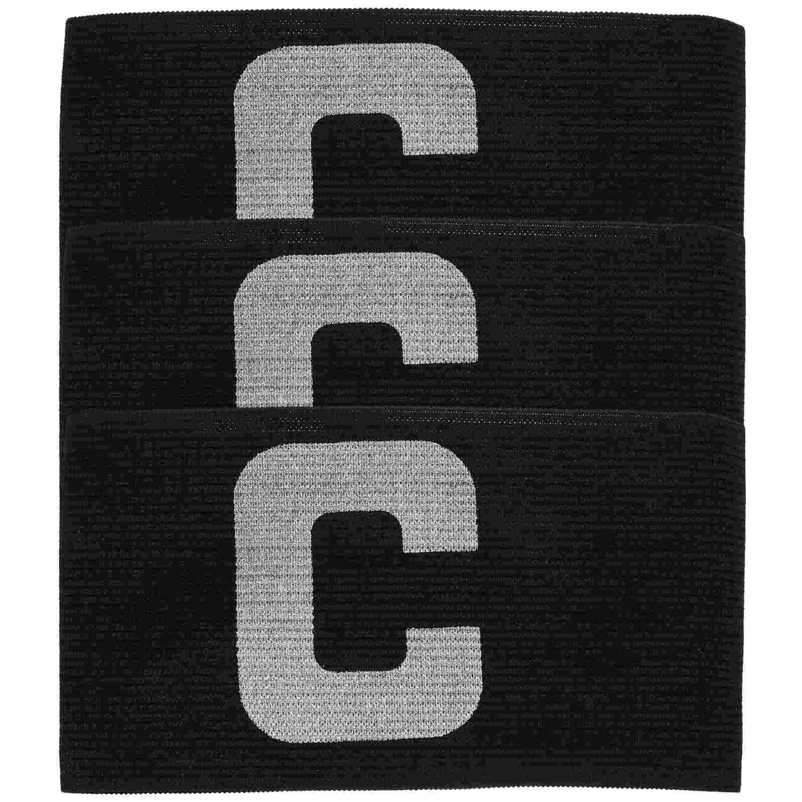 3 Pcs Long Sleeve Captain Armband Man Football Sleeves Nylon Blue Soccer Accessory