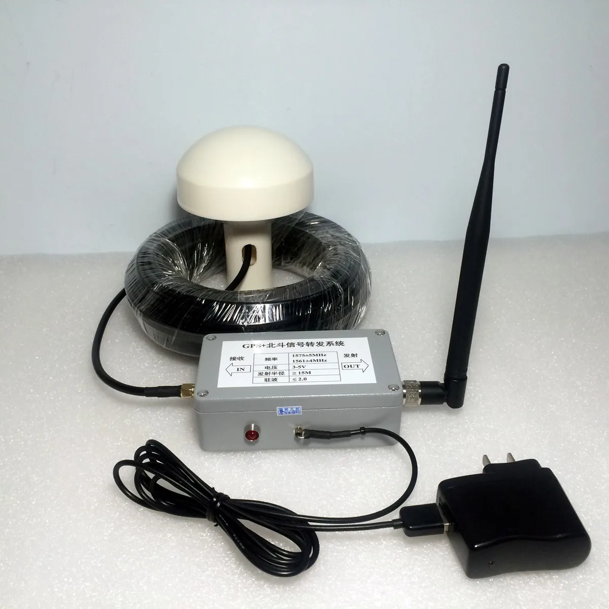 

Indoor GPS Signal Repeater Amplifier Transfer L1 BD2 Full Kit 15M Distance