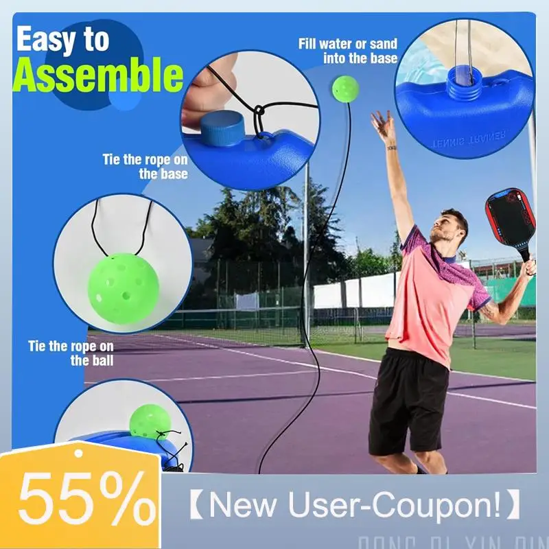 【New User-Coupon!】Match Buddy Pickleball Trainer, Pickleball Trainer Ball With String, Easy To Use Pickleball Rebounder For Prac