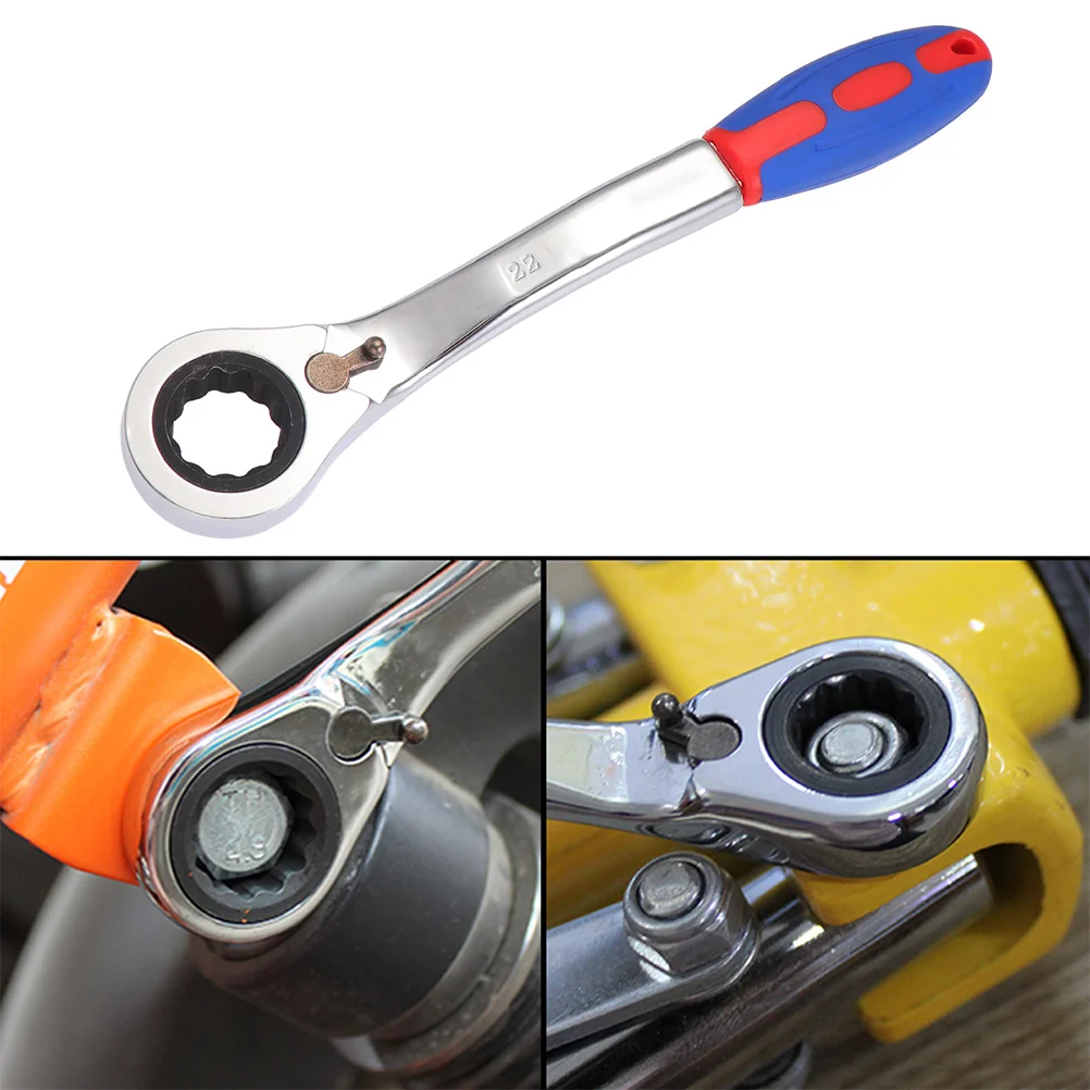 

22Mm Double Head Ratchet Wrench Premium Steel Two-Way Design for Tight Spaces Home and Professional Use Ratchet Wrench Tool