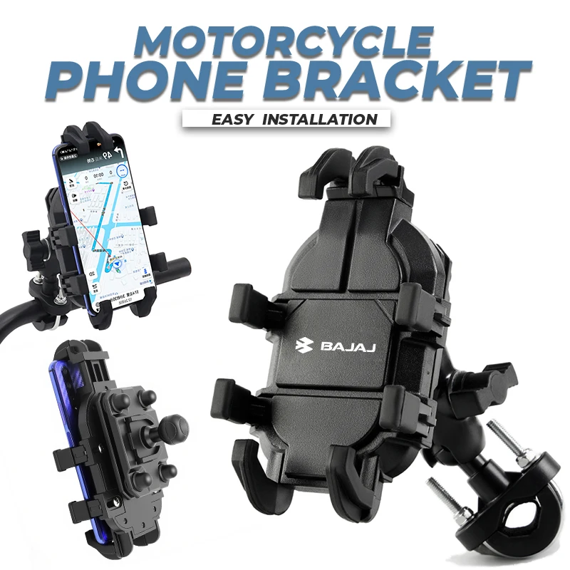 Soporte para teléfono móvil de motocicleta, soporte de montaje de navegación GPS para BAJAJ 180 PULSAR135 Pulsar Bajaj NS200 NS160 NS125