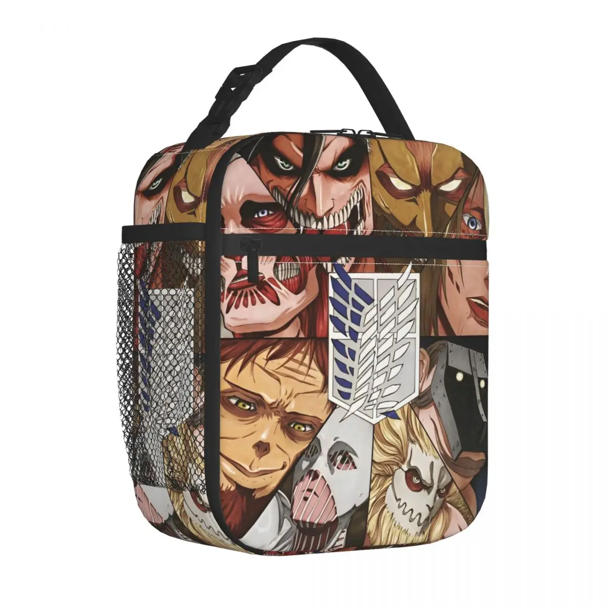 Anime Attack On Titan Insulated Lunch Bag Thermal Bag Lunch Container High Capacity Tote Lunch Box Bento Pouch Beach Travel