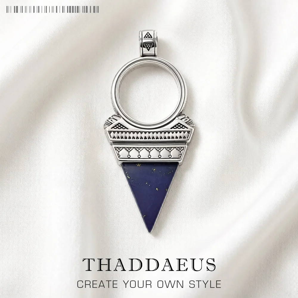 

Pendant Lucky Blue Triangle Summer Brand New Rebels Jewelry Europe 925 Sterling Silver Mysticism Gift For Women Men