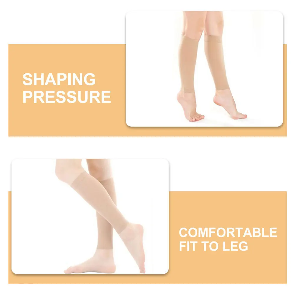 زوج واحد من أكمام ضغط ربلة الساق للرجال خفيفة الوزن قابلة للتنفس تدعم تشغيل التدريب في صالة الألعاب الرياضية وكرة القدم وتصميم أكمام الركبة