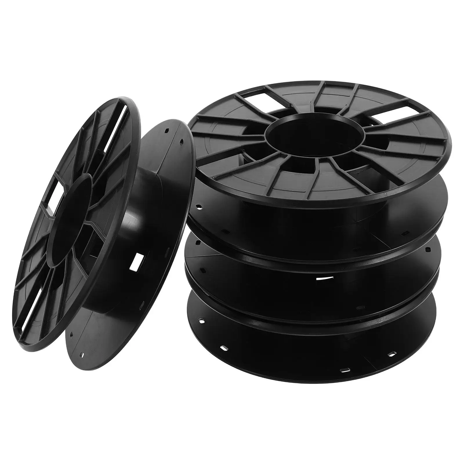 

Набор из 4 портативных держателей для катушек с филаментом для 3D-принтера, органайзер для хранения проводов, пустые катушки для управления филаментом при 3D-печати