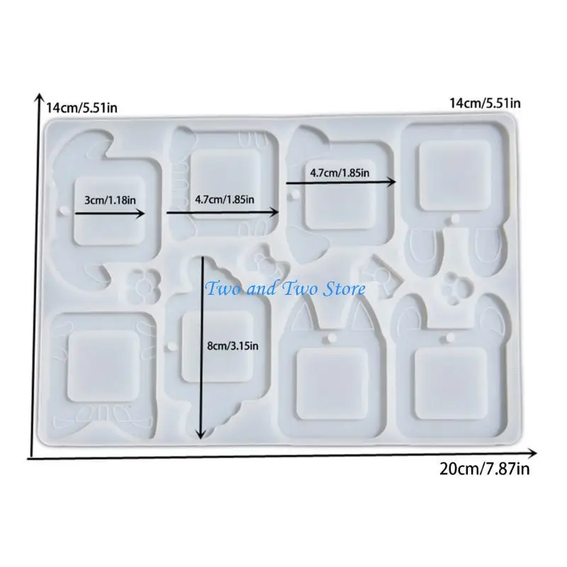 HX6F قالب حلية تعليق صورة حيوان قوي، قوالب إطار صور حيوانات سهلة التنظيف للمجوهرات والإكسسوارات الإبداعية