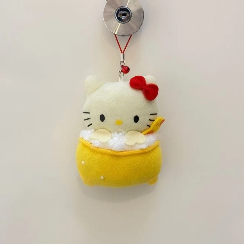 

Cartoon Sanrio Cute Hello Kitty Plush Doll Stuffed Toys Keychain Pendant Backpack Decor KT Cat Bag Hanging Girly Birthday Gifts