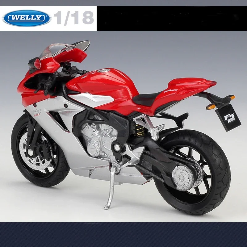 WELLY 1:18  AGUSTA  MV F3 800 Simulation Alloy Motorcycle Model  - Suitable for Children's Toys and Collections