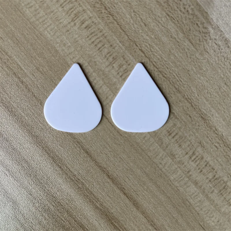 Delrin-Customized Print Logo Guitar Picks, Sharp Shape, White Matt, High Quality, 100Pcs