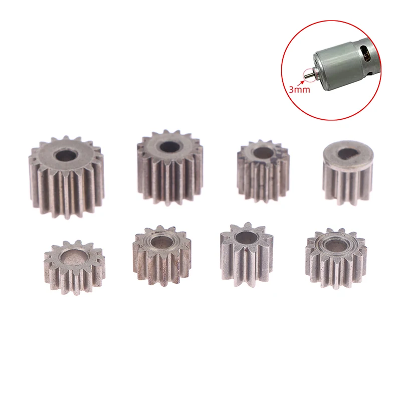 Motor Gear 9 /11 /12 /13 /14 /15 Teeth Replaceable Motor Gear For RS550 10.8V / 12V / 14.4V / 16.8V / 18V / 21V DC Motor