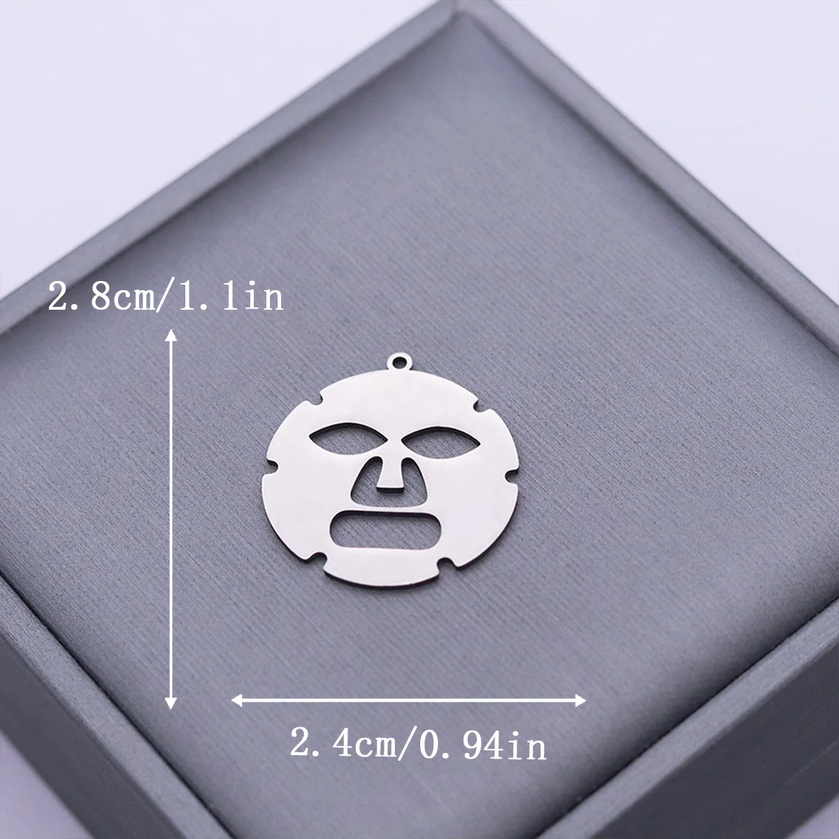 3pcs Gothic Robber Mask Charms Accessories DIY Jewelry Making Bracelets Necklace Stainless Steel Pendant DIY Handmade