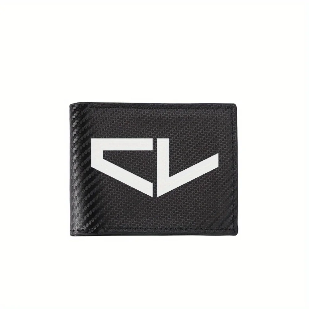 Geometric white shape design graphic Men's Wallets Simple Business Modern Stylish Printing Design Gifts For Father Boyfriend Chr