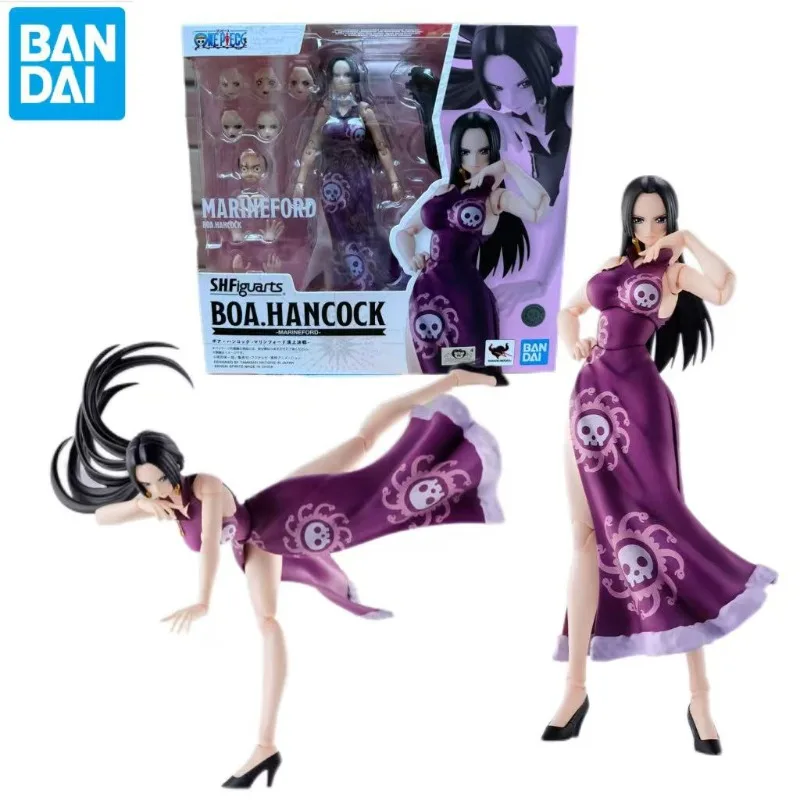 Figura de Acción Bandai S.H.Figuarts One Piece Boa Hancock "Imperatriz Pirata" del Arco de Marineford, Modelo Coleccionable de Anime en PVC