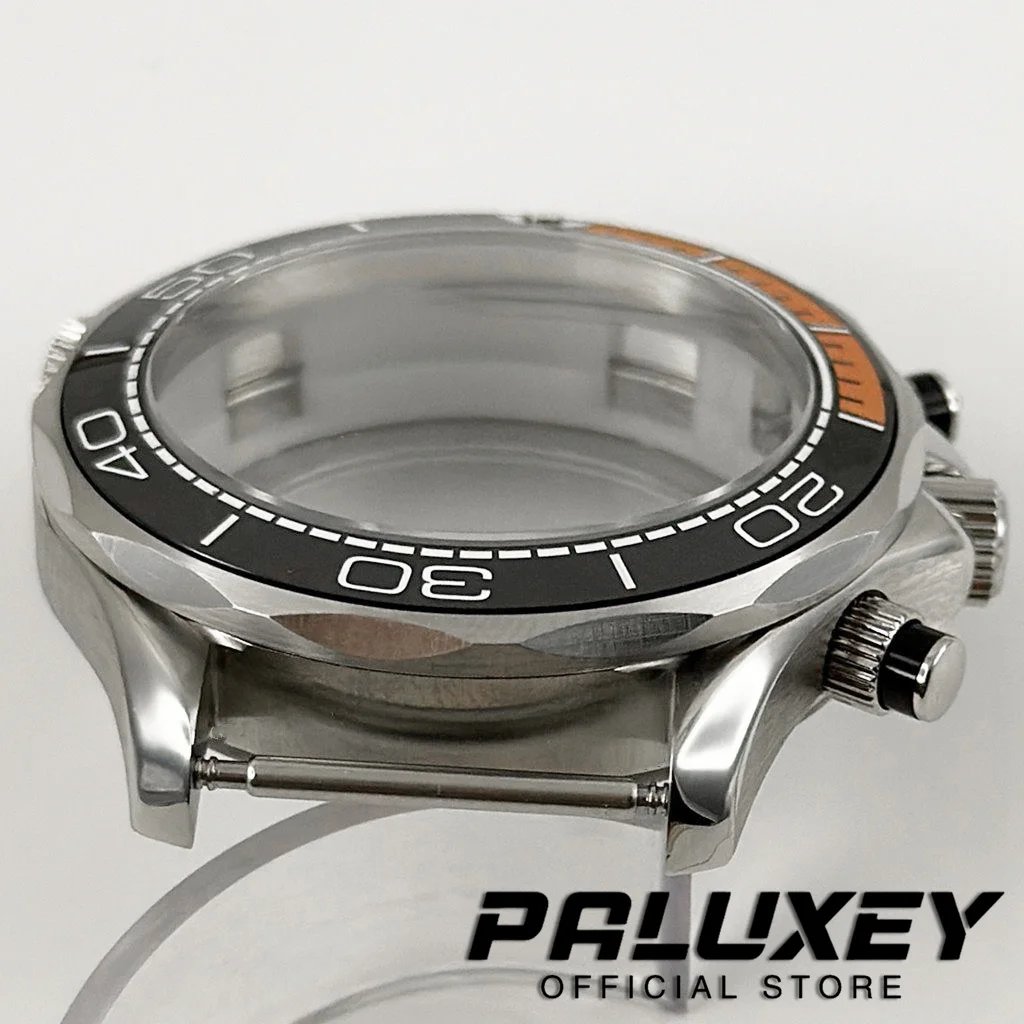 VK63 41mm Multy-functional Quartz Chronograph Watch Case Sapphire