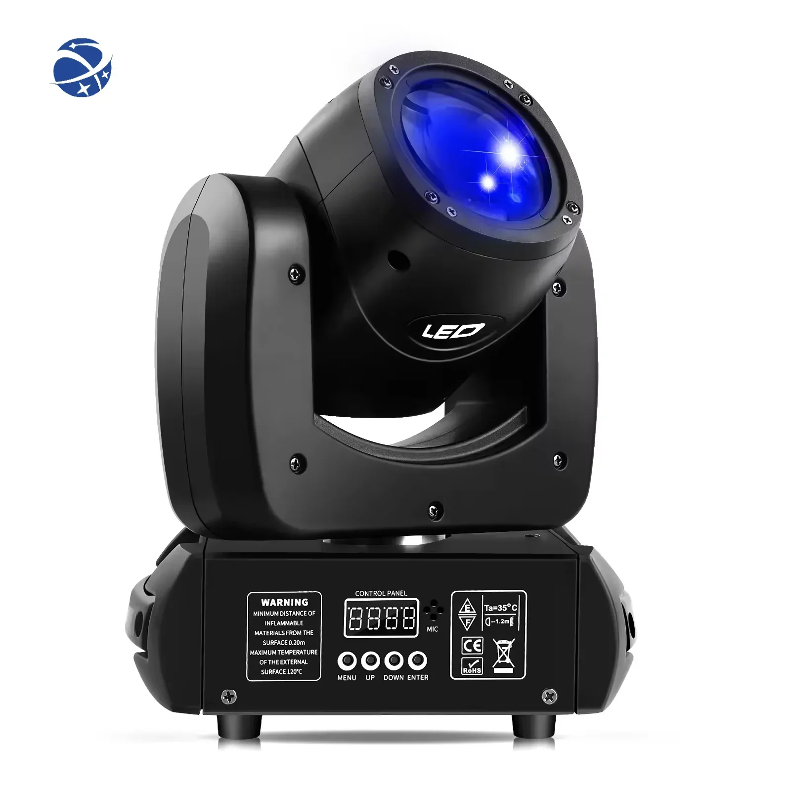 Mini Sharpy Beam Colorato Led Moving Head Light Faretto Smart Remote Control Bar Feste di Compleanno Club Fascio Luci da Palcoscenico