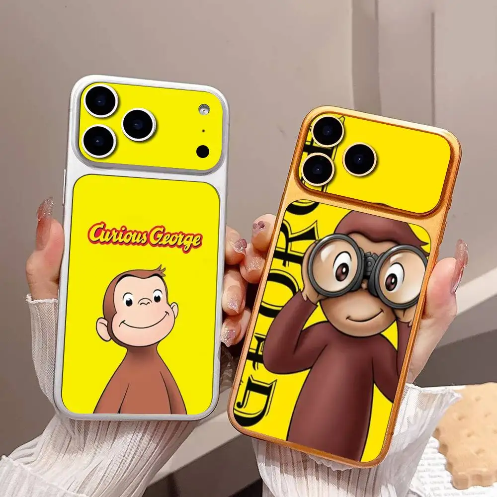 

Lovely Curious G-George Monkey Skin Wrap Decal Sticker Protective Back For IPhone 17 Pro 17 Pro Max