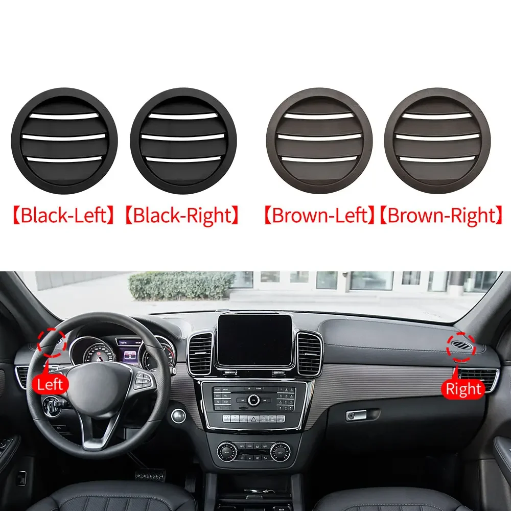 Car Front AC Vent Grille Outlet Round Cover Panel For Mercedes Benz M ML GL GLE GLS Class W166 W292 ML320 GL450 GLE400 GLS550