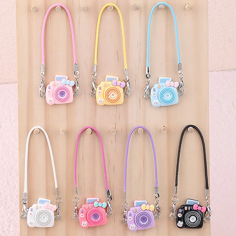 5Pcs Mini Doll Camera Pendant Doll Decor Accessories Cartoon Pendant Dollhouse Camera Decoration Children Toys