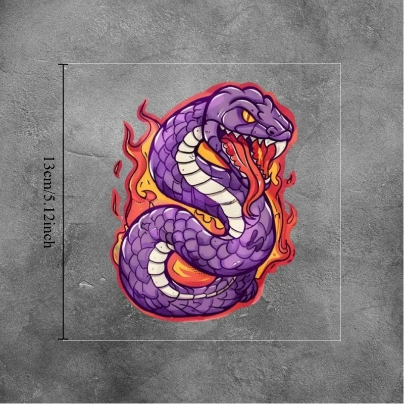 Purple Snake Car Decal Sticker Cartoon Cool for Door Window Motorcycle